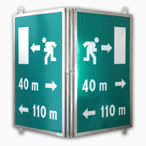 Segnaletica luminosa a base triangolare